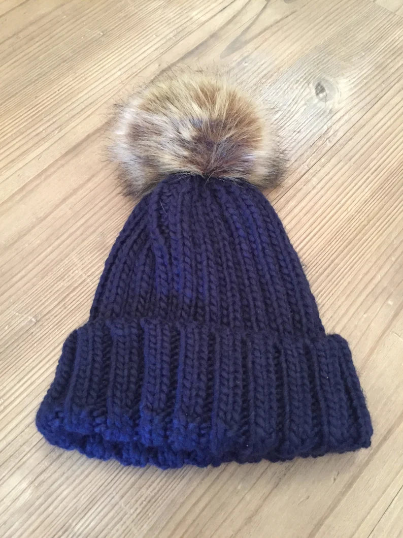 Adults Bobble Hat, Pom Pom Beanie, Matching Bobble Hat, Beanie, Pom Pom Hat, Woolly Hat, Woollen Hat, winter hat