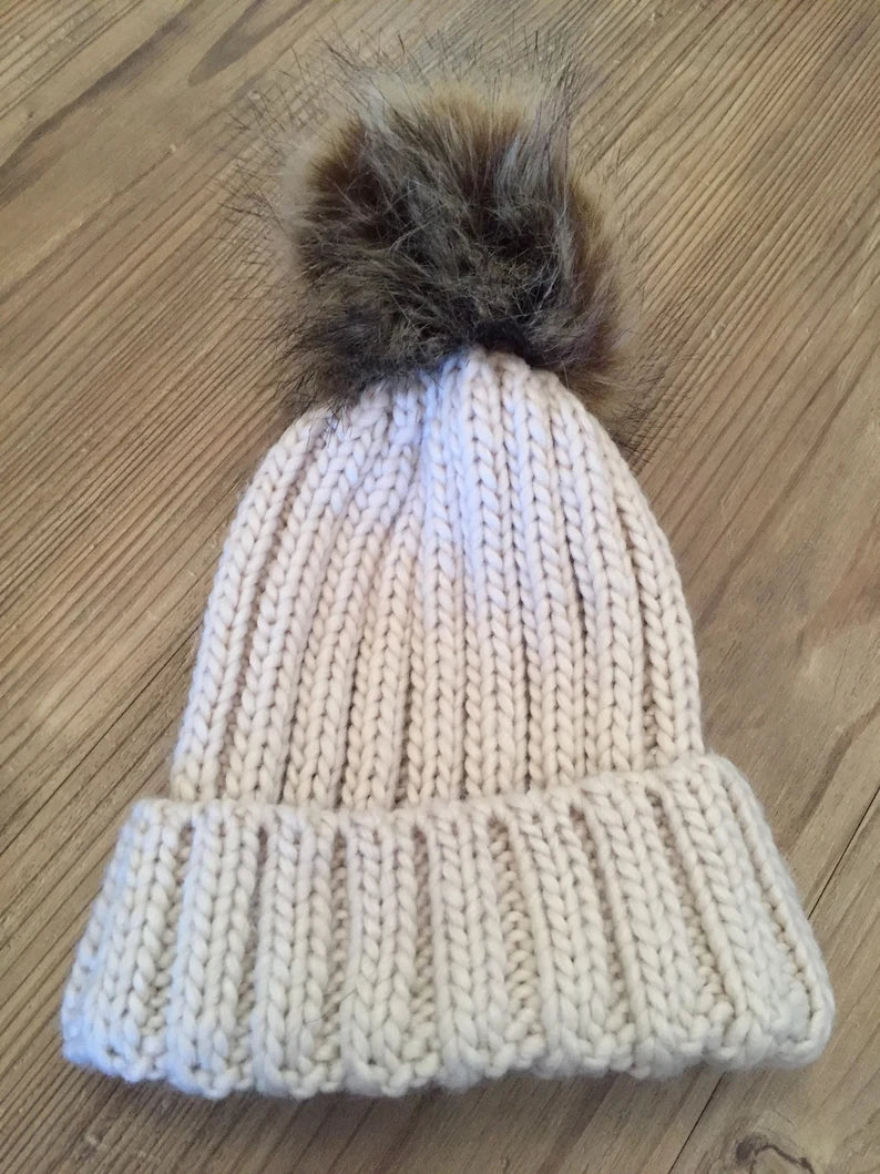 Adults Bobble Hat, Pom Pom Beanie, Matching Bobble Hat, Beanie, Pom Pom Hat, Woolly Hat, Woollen Hat, winter hat