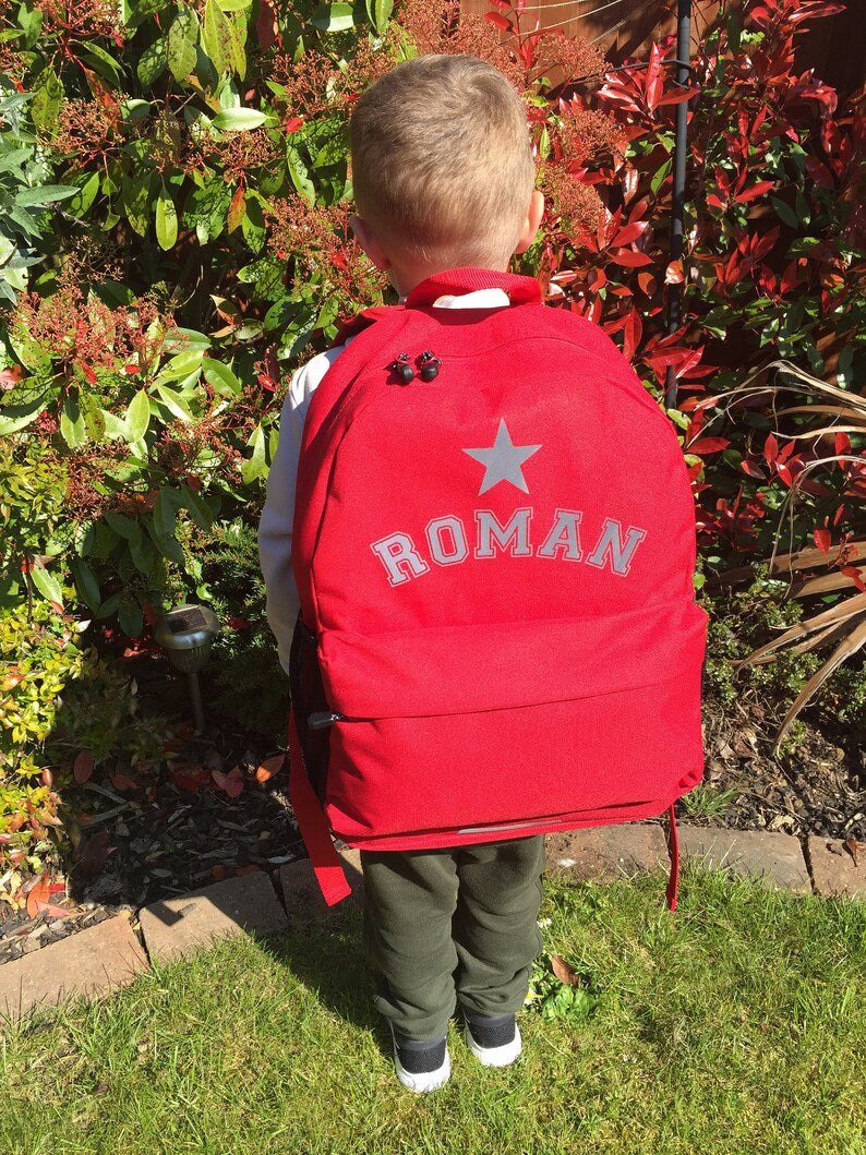Academy Backpack - Personalised - Junior Backpack - Rucksack - Childs School Bag - Bag - School Bag - Childrens Bag - Backpack