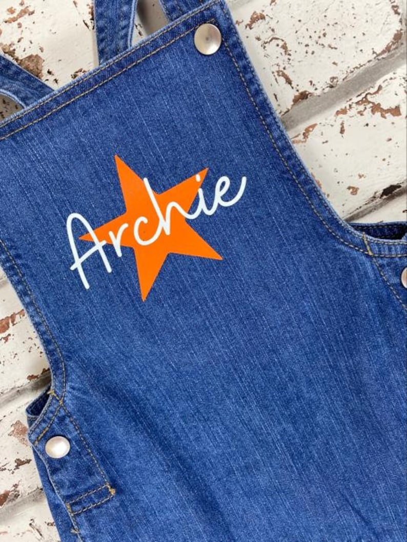 Baby & Toddler Personalised Dungarees- Babywear - Denim - Personalised Babywear- Birthday Clothing - Fashion - Style - Toddler Clothing