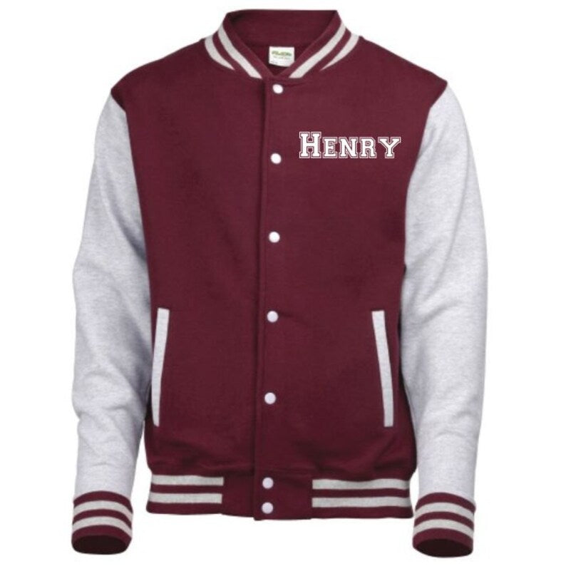 Adults Personalised Varsity Jacket - Adult Jacket - Dad Jacket - Mum Jacket - Fathers Day - Mothers Day - Baseball Jacket - Sports Jacket