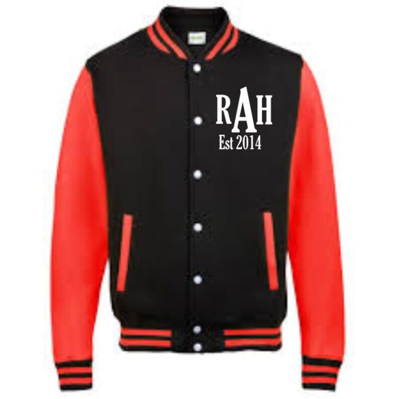 Adults Personalised Varsity Jacket - Adult Jacket - Dad Jacket - Mum Jacket - Fathers Day - Mothers Day - Baseball Jacket - Sports Jacket