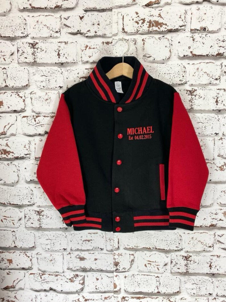 Adults Personalised Varsity Jacket - Adult Jacket - Dad Jacket - Mum Jacket - Fathers Day - Mothers Day - Baseball Jacket - Sports Jacket