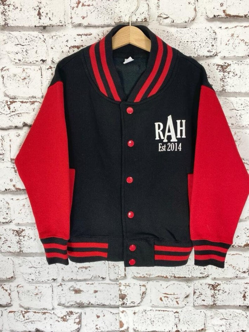 Adults Personalised Varsity Jacket - Adult Jacket - Dad Jacket - Mum Jacket - Fathers Day - Mothers Day - Baseball Jacket - Sports Jacket