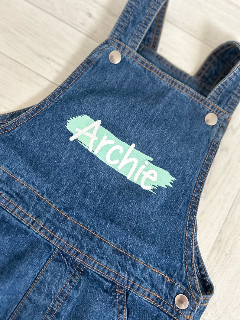 Baby & Toddler Personalised Dungarees- Babywear - Denim - Personalised Babywear- Birthday Clothing - Fashion - Style - Toddler Clothing