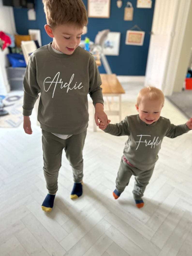 Baby & Kids Personalised Sustainable Tracksuit - Joggers - Sweatshirt - Matching - Jumper - Sweatpants - Baby Clothes - Toddler - Children’s