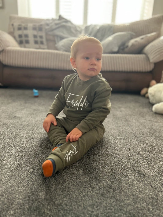 Baby & Kids Personalised Sustainable Tracksuit - Joggers - Sweatshirt - Matching - Jumper - Sweatpants - Baby Clothes - Toddler - Children’s