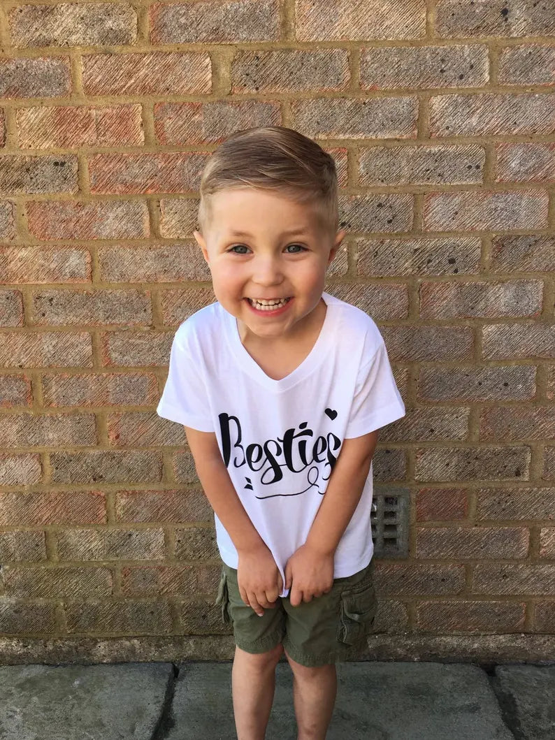 Mummy & Me Besties Tee Set- Daddy and Me Besties T-Shirt Sets - Bestie T-Shirts - Matching T-Shirts - Twinning T-Shirts - Mummy Tee - Daddy